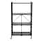 Honey Can Do Black Collapsible 4-Tier Metal Shelf